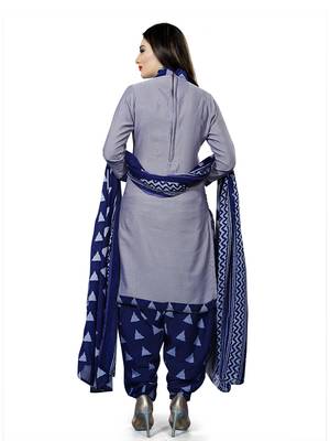 grey cotton unstitched cotton salwar kameez 5