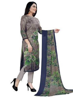 grey cotton unstitched cotton salwar kameez 4