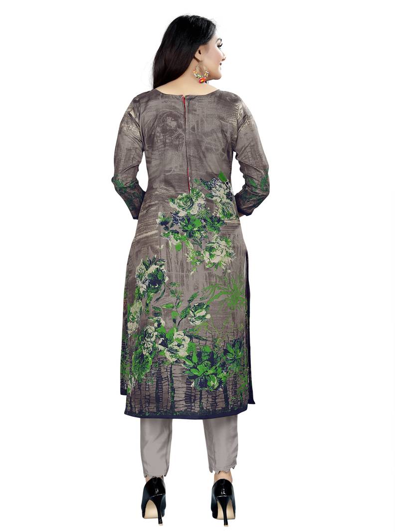 grey cotton unstitched cotton salwar kameez