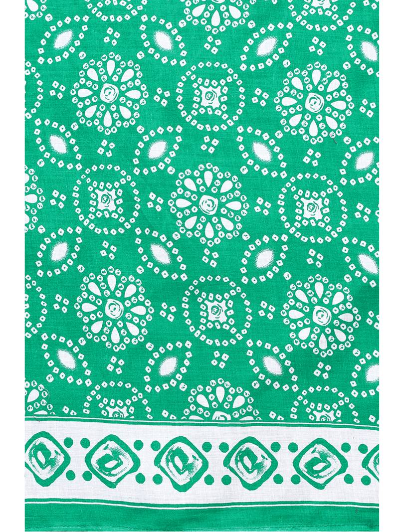 green cotton unstitched cotton salwar kameez