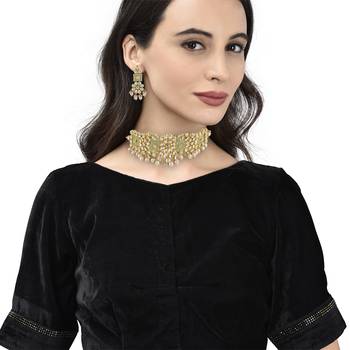 Green Kundan Necklace  Sets 4