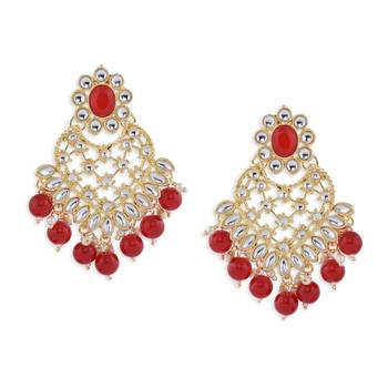 Gold Plated Stone Studded Designer Choker Set 4