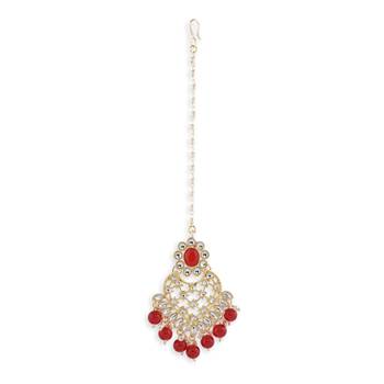 Gold Plated Stone Studded Designer Choker Set 6
