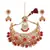 Gold plated Red Stone Studded Choker Necklace Set