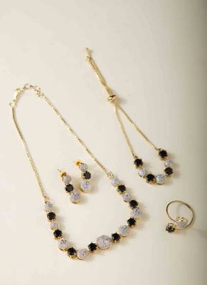 Black American Diamonds Necklace Sets 2