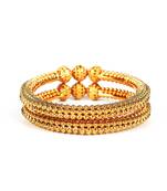 Gold Plated South Traditional Design bangle Set of 2
