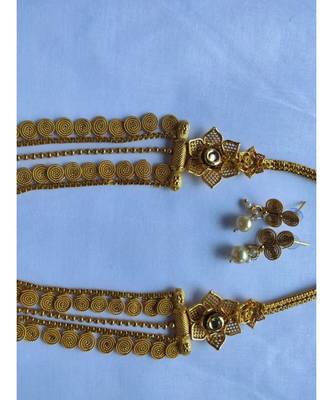 Gold Plated Alloy necklace sets 3