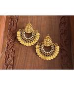 Beautiful Antique Black Bali Lakshmi Coin Designer Earrings Dj26468