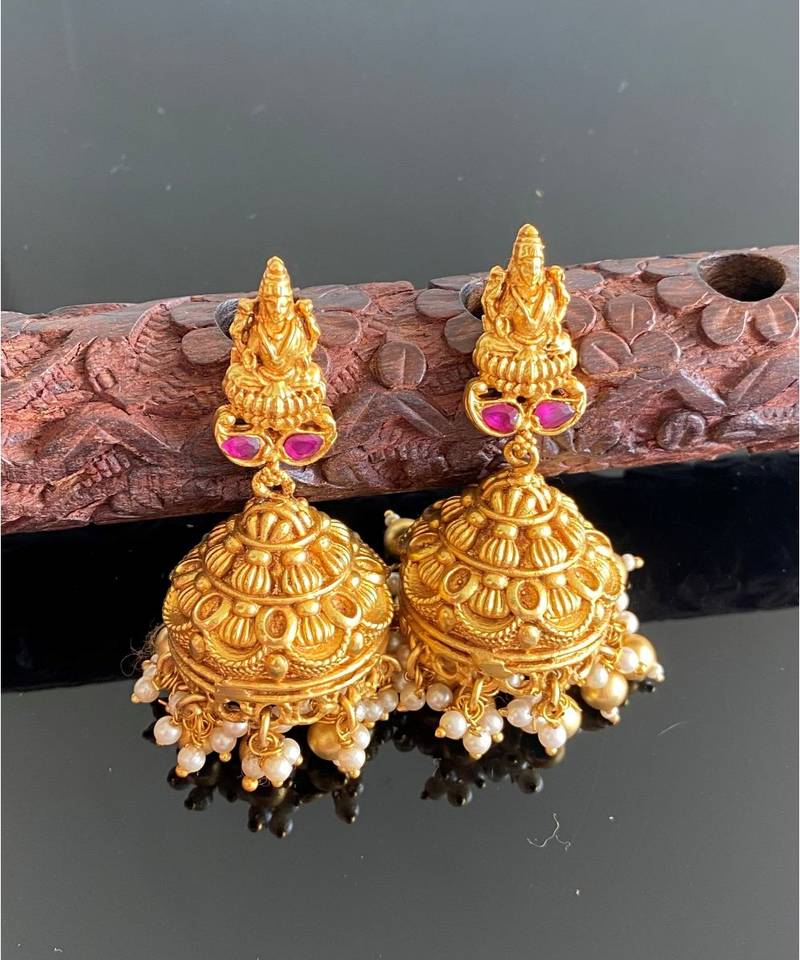 Gorgeous Antique Ruby Long Lakshmi Jhumkka Dj15220