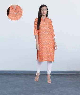 coral colour kurti
