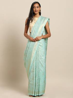 Pure Dola Silk Mango Design Hand Dyed Banarasi Pure Silk Saree 1