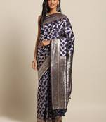 New Banarsi Flower Valley Chexed Rajyashree Silk saree