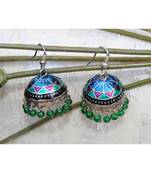 Colorful Meenakari Jhumka Earrings