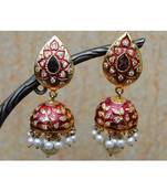 Enamel Jhumka Earrings