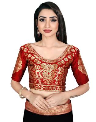 Black plain faux chiffon saree with blouse 4