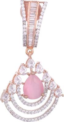 Pink cubic zirconia earrings 2