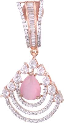 Pink cubic zirconia earrings 3