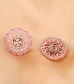 Pink cubic zirconia earrings