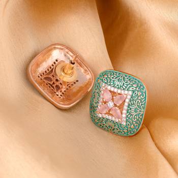 Green cubic zirconia earrings 5