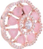 Pink cubic zirconia earrings