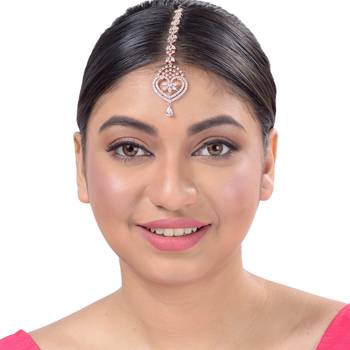 Multicolor cubic zirconia maang-tikka 2
