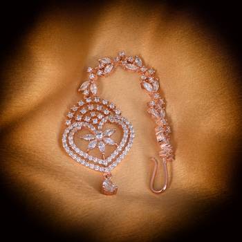 Multicolor cubic zirconia maang-tikka 4