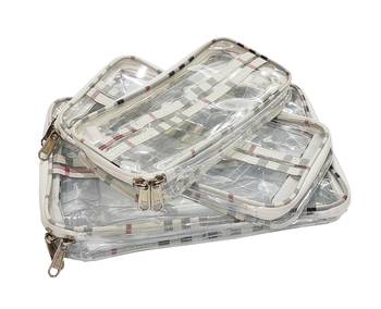 atorakushon    Fabric Makeup box Pouches Necklace Cosmetic Vanity Storage Box Jewellery Organizer For Women 3 pcs  chek 5