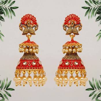 Red jhumkas 1