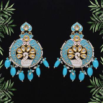 Turquoise danglers-drops 1