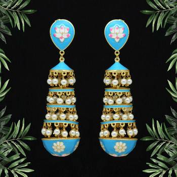 Turquoise danglers-drops 1