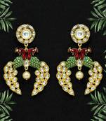 Maroon danglers-drops