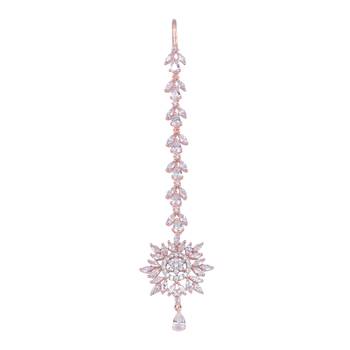 Multicolor cubic zirconia maang-tikka 1