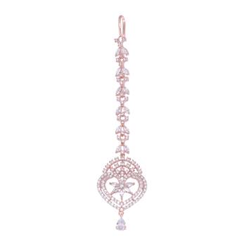 Multicolor cubic zirconia maang-tikka 1