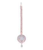 Multicolor cubic zirconia maang-tikka