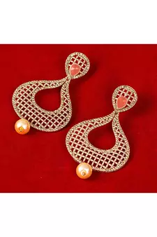 Pink diamond earrings