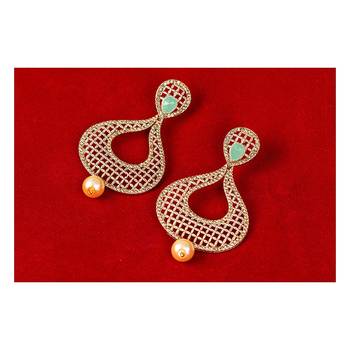Green diamond earrings 4