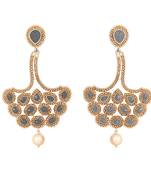 Grey diamond earrings