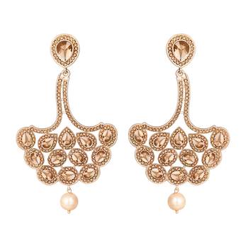 Brown diamond earrings 1