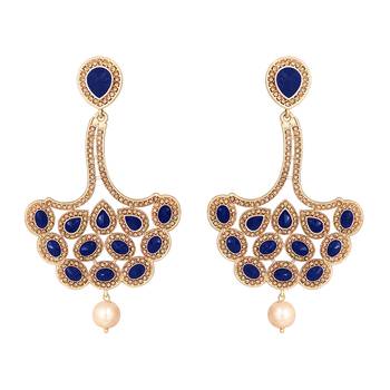 Blue diamond earrings 1