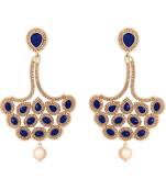 Blue diamond earrings