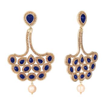 Blue diamond earrings 2