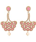 Pink diamond earrings