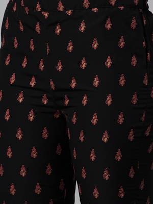 Black printed crepe kurtas-and-kurtis 5
