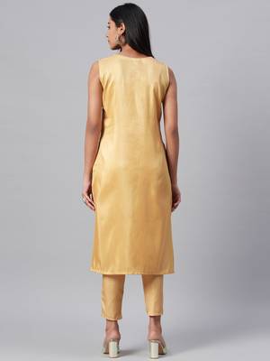 Chiku printed art silk kurtas-and-kurtis 3