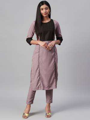 Purple printed crepe kurtas-and-kurtis 1