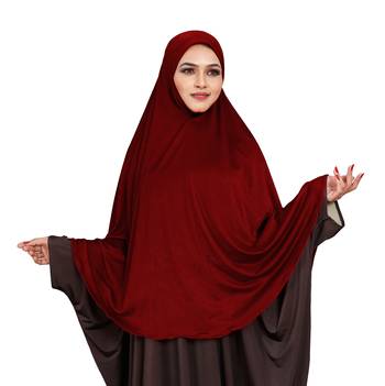 JSDC Stitched Ready To Wear Long Plain Chaderi Khimar Hijab For Women  1