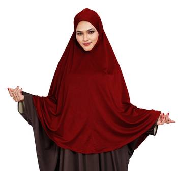 JSDC Stitched Ready To Wear Long Plain Chaderi Khimar Hijab For Women  5