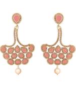 Pink diamond earrings