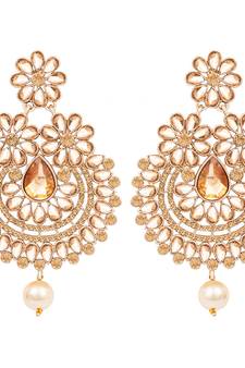 Brown diamond earrings