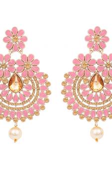 Pink diamond earrings